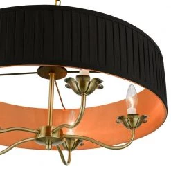Harrington 5-Light Antique Brass Pendant Chandelier by Livex Lighting -Livex Lighting shop antique brass livex lighting chandeliers 41865 01 44 1000