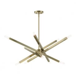 Monaco 10 Light Antique Brass Chandelier by Livex Lighting -Livex Lighting shop antique brass livex lighting chandeliers 46986 01 44 1000