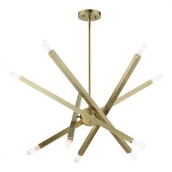 Monaco 10 Light Antique Brass Chandelier by Livex Lighting -Livex Lighting shop antique brass livex lighting chandeliers 46986 01 c3 1000