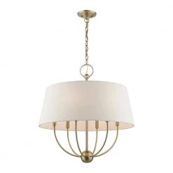 Cartwright 6 Light Antique Brass Pendant Chandelier by Livex Lighting -Livex Lighting shop antique brass livex lighting chandeliers 49446 01 1f 1000
