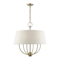 Cartwright 6 Light Antique Brass Pendant Chandelier by Livex Lighting -Livex Lighting shop antique brass livex lighting chandeliers 49446 01 4f 1000