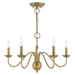 Windsor 5 Light Antique Brass Chandelier by Livex Lighting -Livex Lighting shop antique brass livex lighting chandeliers 52165 01 c3 1000