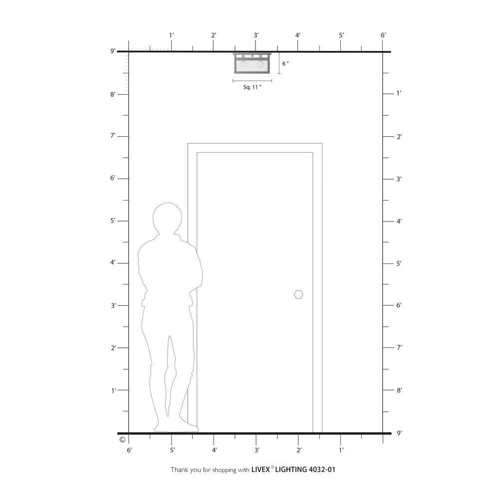 Milford 4 Light Antique Brass Flush Mount by Livex Lighting 4 Milford 4 Light Antique Brass Flush Mount by Livex Lighting - Image 4