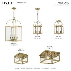 Milford 4 Light Antique Brass Flush Mount by Livex Lighting 23 Milford 4 Light Antique Brass Flush Mount by Livex Lighting -Livex Lighting shop antique brass livex lighting flush mount lights 4032 01 d4 1000