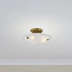 Oasis 3 Light Antique Brass Semi Flush Mount by Livex Lighting 16 Oasis 3 Light Antique Brass Semi Flush Mount by Livex Lighting -Livex Lighting shop antique brass livex lighting flush mount lights 4272 01 1d 1000