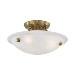 Oasis 3 Light Antique Brass Semi Flush Mount by Livex Lighting 22 Oasis 3 Light Antique Brass Semi Flush Mount by Livex Lighting -Livex Lighting shop antique brass livex lighting flush mount lights 4272 01 44 1000