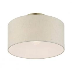 Blossom 1 Light Antique Brass Semi Flush Mount by Livex Lighting -Livex Lighting shop antique brass livex lighting flush mount lights 49809 01 1f 1000