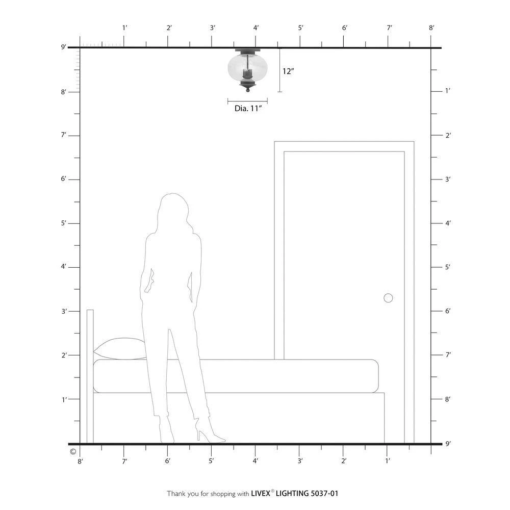 Harbor 3-Light Antique Brass Flush Mount by Livex Lighting 3 Harbor 3-Light Antique Brass Flush Mount by Livex Lighting - Image 3