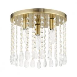 Elizabeth 3 Light Antique Brass Flush Mount by Livex Lighting 19 Elizabeth 3 Light Antique Brass Flush Mount by Livex Lighting -Livex Lighting shop antique brass livex lighting flush mount lights 51067 01 c3 1000