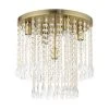 Elizabeth 5 Light Antique Brass Flush Mount by Livex Lighting