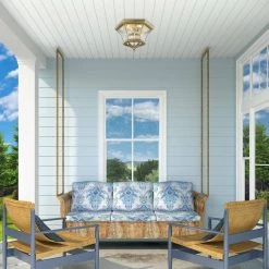 Monterey 3-Light Antique Brass Flush Mount by Livex Lighting -Livex Lighting shop antique brass livex lighting flush mount lights 7053 01 44 1000