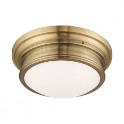 Astor 3 Light Antique Brass Flush Mount by Livex Lighting 16 Astor 3 Light Antique Brass Flush Mount by Livex Lighting -Livex Lighting shop antique brass livex lighting flush mount lights 7343 01 1f 1000