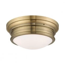 Astor 3 Light Antique Brass Flush Mount by Livex Lighting 15 Astor 3 Light Antique Brass Flush Mount by Livex Lighting -Livex Lighting shop antique brass livex lighting flush mount lights 7343 01 4f 1000