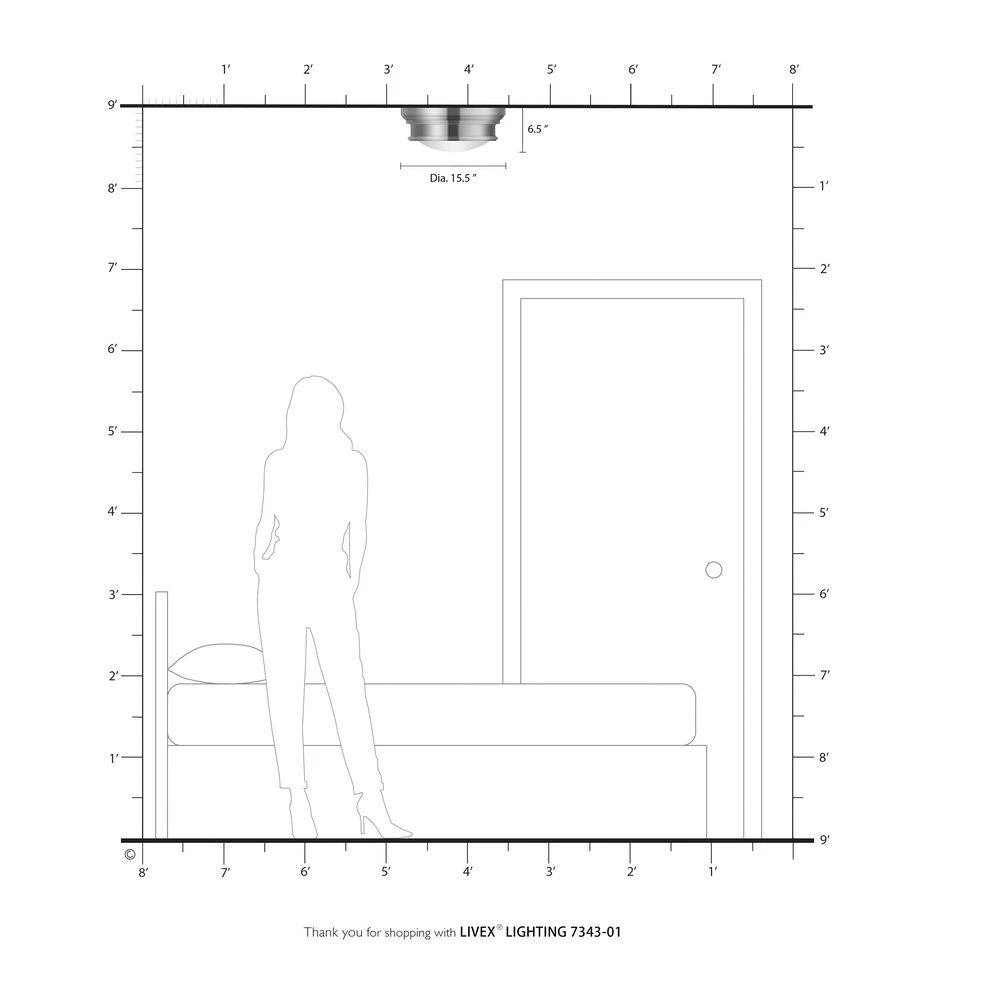 Astor 3 Light Antique Brass Flush Mount by Livex Lighting 4 Astor 3 Light Antique Brass Flush Mount by Livex Lighting - Image 4