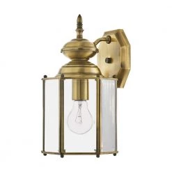 Classic 1-Light Antique Brass Hardwired Outdoor Coach Wall Lantern Sconce by Livex Lighting -Livex Lighting shop antique brass livex lighting outdoor sconces 2007 01 c3 1000