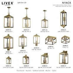 Nyack 1 Light Antique Brass Outdoor Wall Sconce by Livex Lighting -Livex Lighting shop antique brass livex lighting outdoor sconces 20582 01 1d 1000
