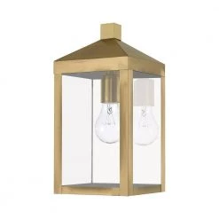 Nyack 1 Light Antique Brass Outdoor Wall Sconce by Livex Lighting -Livex Lighting shop antique brass livex lighting outdoor sconces 20582 01 c3 1000