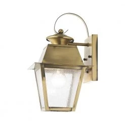 Mansfield 1 Light Antique Brass Outdoor Wall Sconce by Livex Lighting 15 Mansfield 1 Light Antique Brass Outdoor Wall Sconce by Livex Lighting -Livex Lighting shop antique brass livex lighting outdoor sconces 2162 01 1f 1000