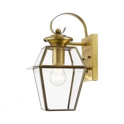 Westover 1 Light Antique Brass Outdoor Wall Sconce by Livex Lighting -Livex Lighting shop antique brass livex lighting outdoor sconces 2181 01 44 1000