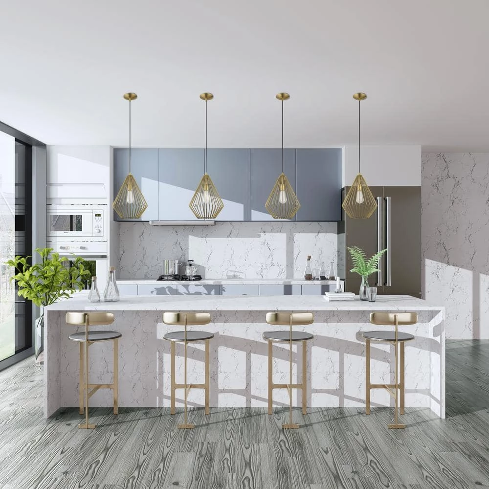 Geometric Shade Mini Pendants 1 Light Antique Brass Mini Pendant by Livex Lighting 5 Geometric Shade Mini Pendants 1 Light Antique Brass Mini Pendant by Livex Lighting - Image 5