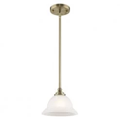 North Port 1 Light Antique Brass Mini Pendant by Livex Lighting -Livex Lighting shop antique brass livex lighting pendant lights 4256 01 4f 1000