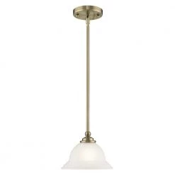 North Port 1 Light Antique Brass Mini Pendant by Livex Lighting