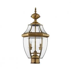 Monterey 2 Light Antique Brass Outdoor Post Top Lantern by Livex Lighting 10 Monterey 2 Light Antique Brass Outdoor Post Top Lantern by Livex Lighting -Livex Lighting shop antique brass livex lighting post lanterns 2254 01 c3 1000
