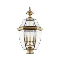 Monterey 3 Light Antique Brass Outdoor Post Top Lantern by Livex Lighting 10 Monterey 3 Light Antique Brass Outdoor Post Top Lantern by Livex Lighting -Livex Lighting shop antique brass livex lighting post lanterns 2354 01 c3 1000