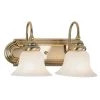 Belmont 2 Light Antique Brass Bath Vanity by Livex Lighting