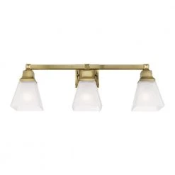 Mission 3 Light Antique Brass Bath Vanity by Livex Lighting -Livex Lighting shop antique brass livex lighting vanity lighting 1033 01 44 1000