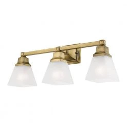 Mission 3 Light Antique Brass Bath Vanity by Livex Lighting -Livex Lighting shop antique brass livex lighting vanity lighting 1033 01 76 1000