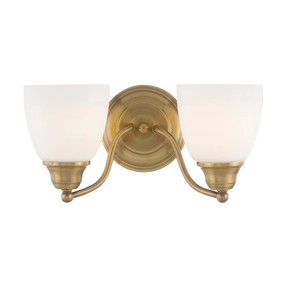 Somerville 2 Light Antique Brass Bath Vanity by Livex Lighting 7 Somerville 2 Light Antique Brass Bath Vanity by Livex Lighting - Image 7