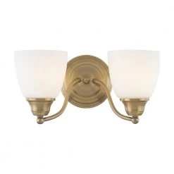 Somerville 2 Light Antique Brass Bath Vanity by Livex Lighting