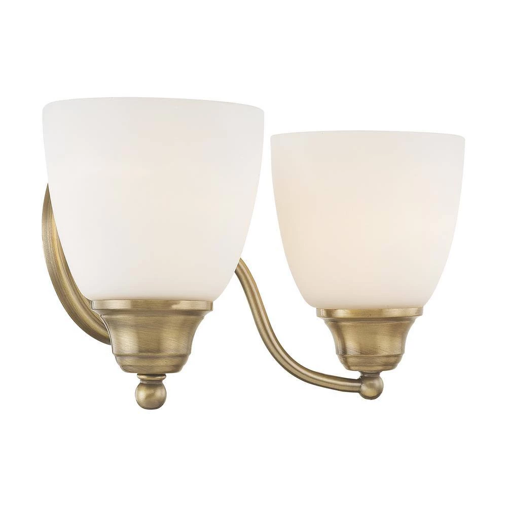 Somerville 2 Light Antique Brass Bath Vanity by Livex Lighting 11 Somerville 2 Light Antique Brass Bath Vanity by Livex Lighting - Image 11