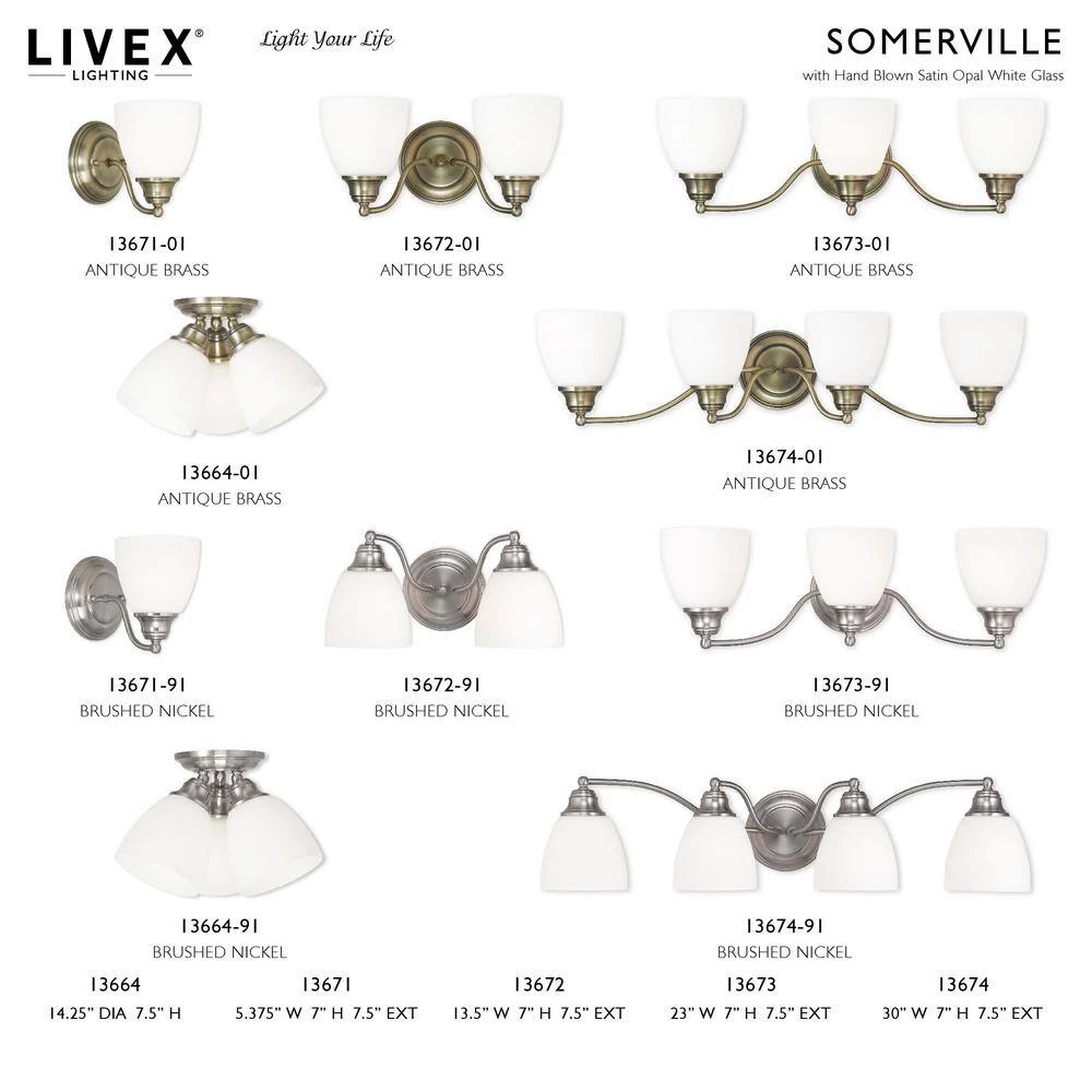 Somerville 2 Light Antique Brass Bath Vanity by Livex Lighting 12 Somerville 2 Light Antique Brass Bath Vanity by Livex Lighting - Image 12