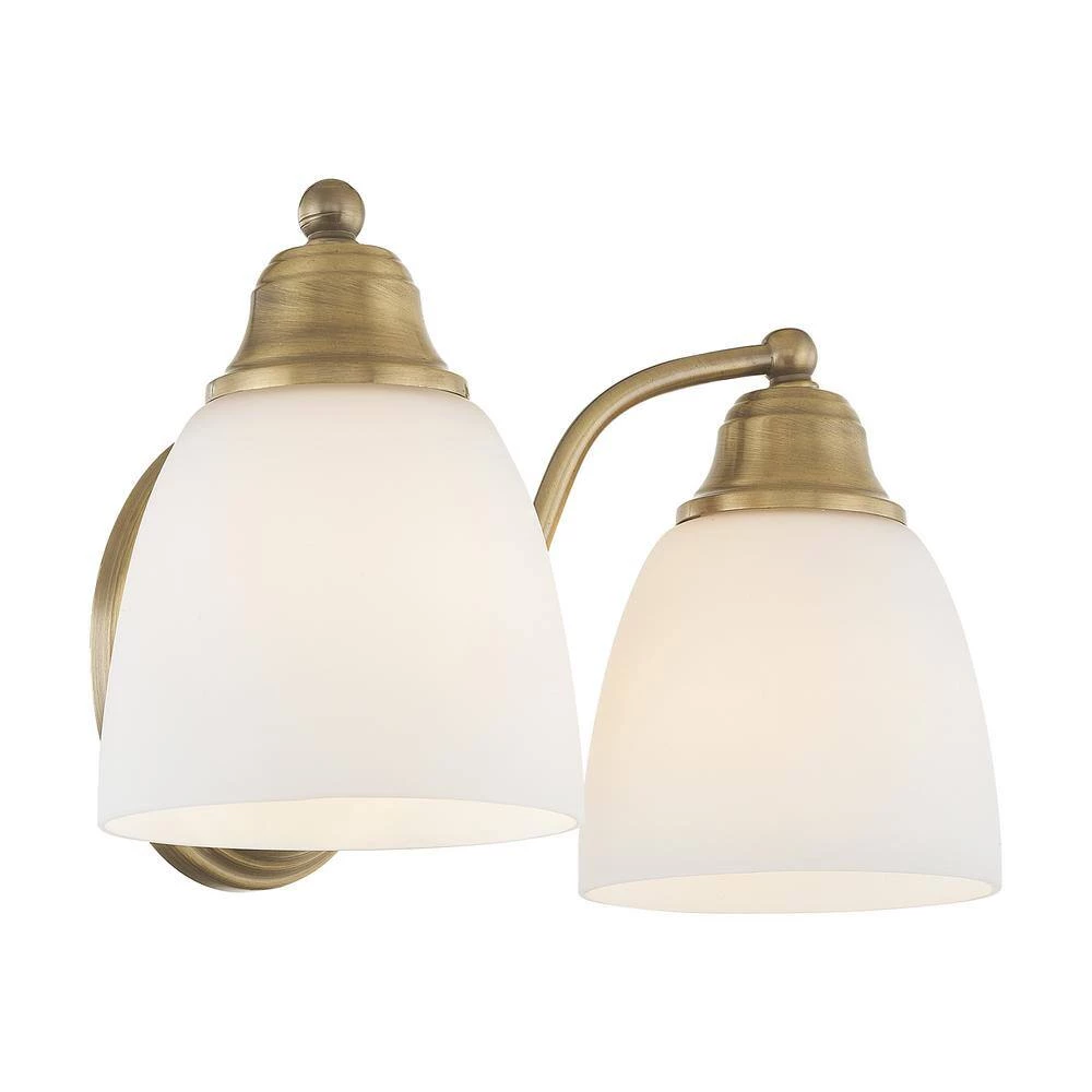 Somerville 2 Light Antique Brass Bath Vanity by Livex Lighting 10 Somerville 2 Light Antique Brass Bath Vanity by Livex Lighting - Image 10