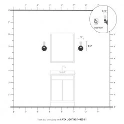 Lansdale 1-Light Antique Brass ADA Wall Sconce by Livex Lighting -Livex Lighting shop antique brass livex lighting vanity lighting 14420 01 66 1000