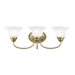 Edgemont 3 Light Antique Brass Bath Vanity by Livex Lighting -Livex Lighting shop antique brass livex lighting vanity lighting 1533 01 fa 1000