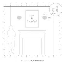 Piedmont 1-Light Antique Brass Wall Sconce by Livex Lighting -Livex Lighting shop antique brass livex lighting vanity lighting 40802 01 76 1000