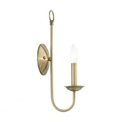 Estate 1 Light Antique Brass Sconce by Livex Lighting 22 Estate 1 Light Antique Brass Sconce by Livex Lighting -Livex Lighting shop antique brass livex lighting vanity lighting 42681 01 44 1000