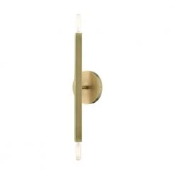 Monaco 2 Light Antique Brass ADA Sconce by Livex Lighting