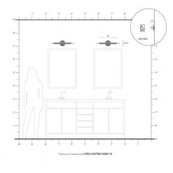 Monaco 2 Light Antique Brass ADA Sconce by Livex Lighting 16 Monaco 2 Light Antique Brass ADA Sconce by Livex Lighting -Livex Lighting shop antique brass livex lighting vanity lighting 46981 01 77 1000