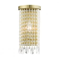Elizabeth 1 Light Antique Brass ADA Sconce by Livex Lighting