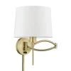 Antique Brass Hardwired/Plug-In Swing Arm Wall Lamp by Livex Lighting