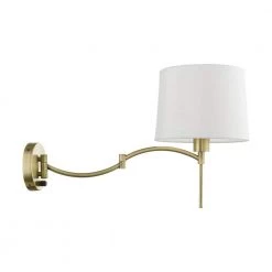 Antique Brass Hardwired/Plug-In Swing Arm Wall Lamp by Livex Lighting -Livex Lighting shop antique brass livex lighting wall lamps 40044 01 fa 1000