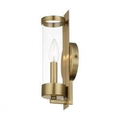 Castleton 1 Light Antique Brass ADA Wall Sconce by Livex Lighting -Livex Lighting shop antique brass livex lighting wall sconces 10141 01 44 1000