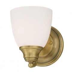 Somerville 1 Light Antique Brass Wall Sconce by Livex Lighting 9 Somerville 1 Light Antique Brass Wall Sconce by Livex Lighting -Livex Lighting shop antique brass livex lighting wall sconces 13671 01 4f 1000