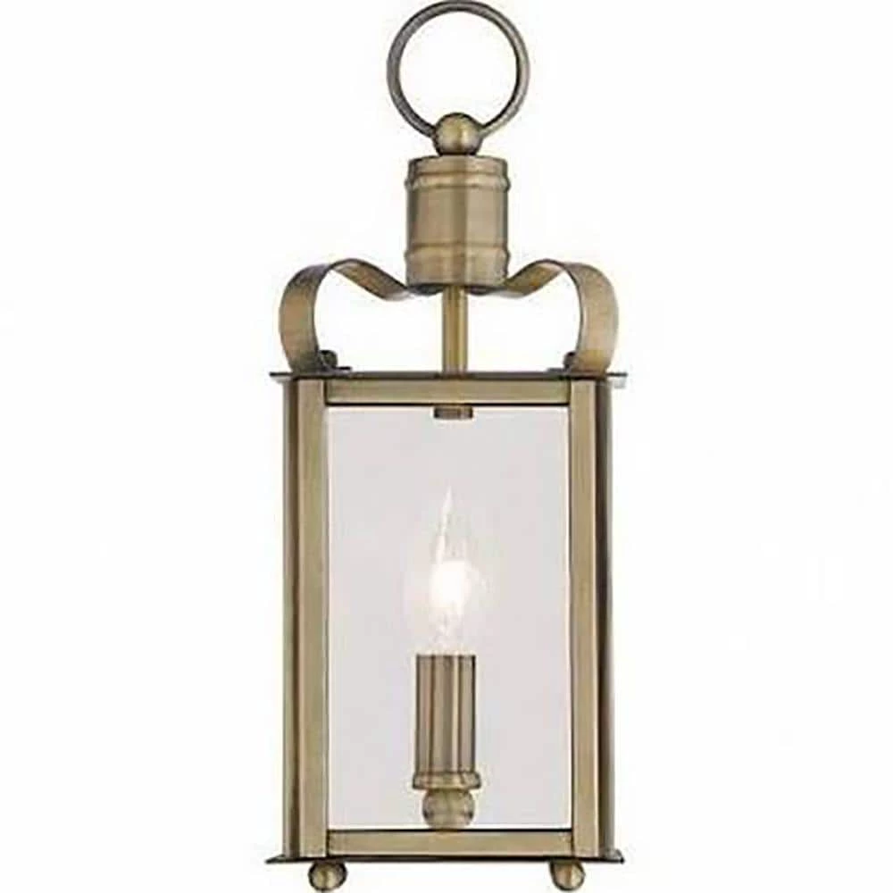 Garfield 1-Light Antique Brass Sconce by Livex Lighting 1 Garfield 1-Light Antique Brass Sconce by Livex Lighting