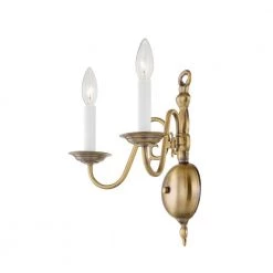 Williamsburgh 2 Light Antique Brass Wall Sconce by Livex Lighting 18 Williamsburgh 2 Light Antique Brass Wall Sconce by Livex Lighting -Livex Lighting shop antique brass livex lighting wall sconces 5002 01 1f 1000