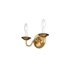 Williamsburgh 2 Light Antique Brass Wall Sconce by Livex Lighting -Livex Lighting shop antique brass livex lighting wall sconces 5018 01 1f 1000